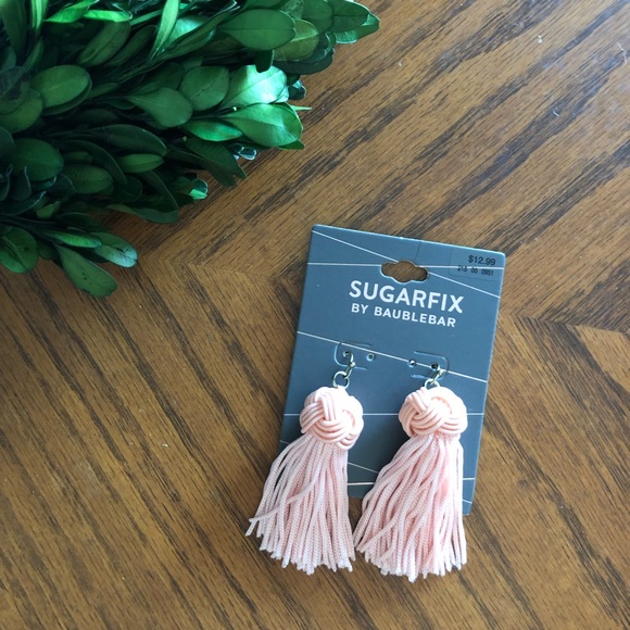 BaubleBar Jewelry - SugarFix Pink Tassel Earrings